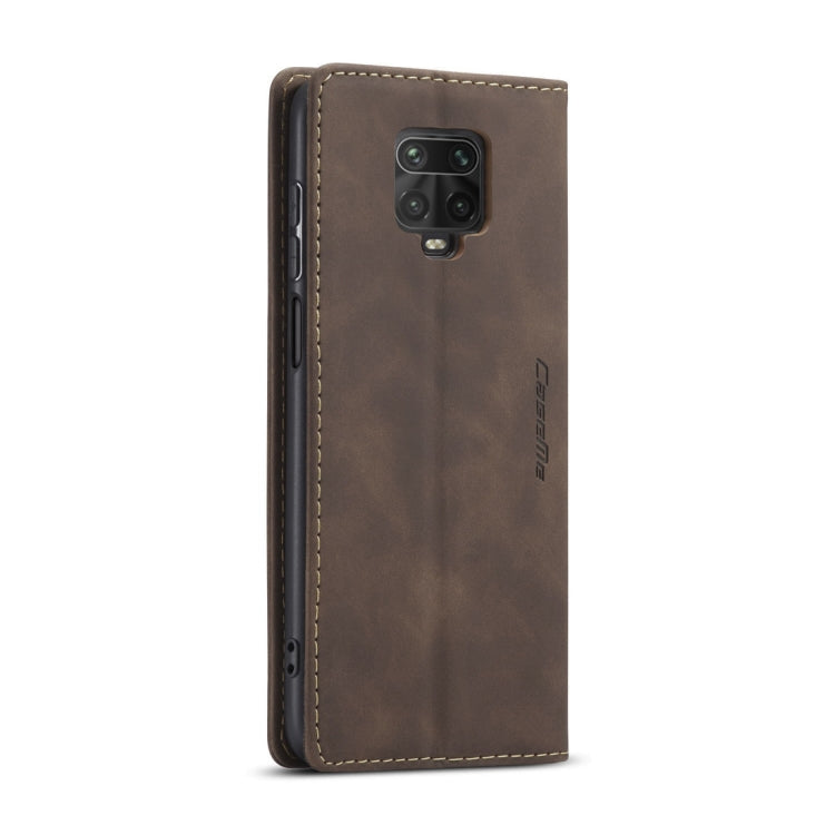 For Xiaomi Redmi Note 9 Pro/Note 9 Pro Max/Note 9s CaseMe 013 Multifunctional Horizontal Flip Leather Case, with Card Slot & Holder & Wallet(Coffee) - Xiaomi Cases by CaseMe | Online Shopping UK | buy2fix