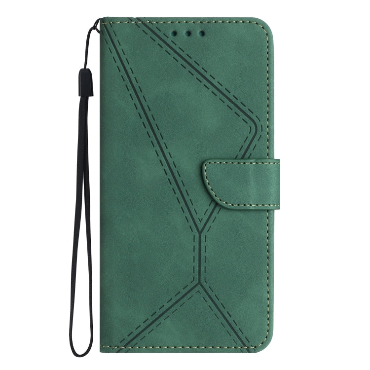 For Sony Xperia 1 V Stitching Embossed Leather Phone Case(Green) - Sony Cases by buy2fix | Online Shopping UK | buy2fix