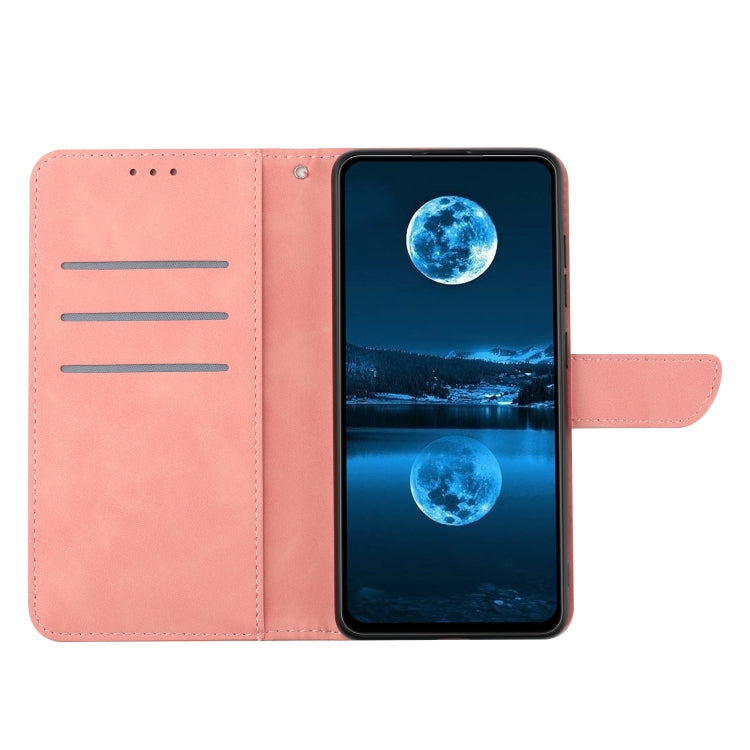 For Xiaomi 13 Lite Stitching Embossed Leather Phone Case(Pink) - 13 Lite Cases by buy2fix | Online Shopping UK | buy2fix