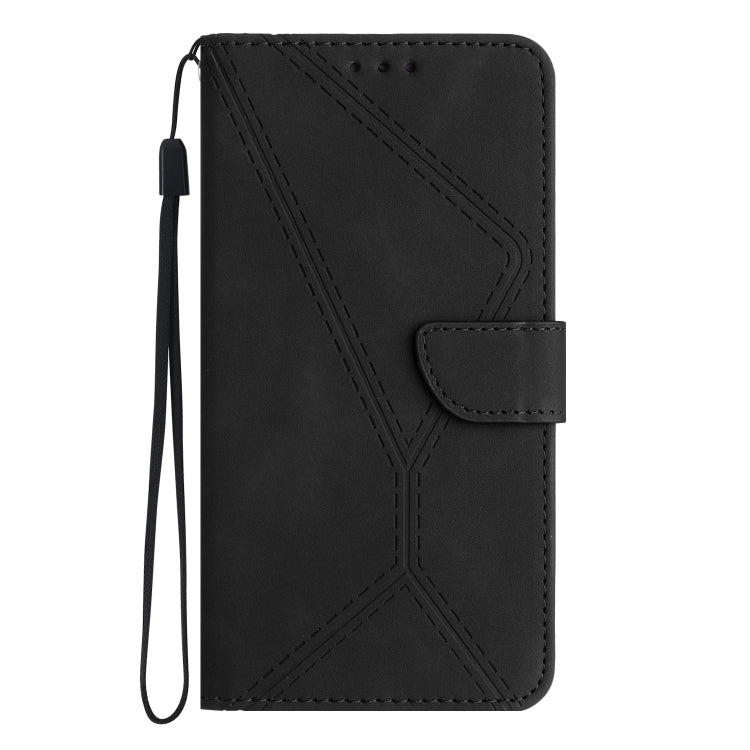 For Xiaomi 12T / 12T Pro Stitching Embossed Leather Phone Case(Black) - Xiaomi Cases by buy2fix | Online Shopping UK | buy2fix