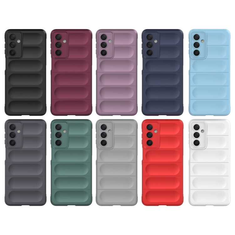 For Samsung Galaxy M54 5G Magic Shield TPU + Flannel Phone Case(Dark Grey) - Galaxy Phone Cases by buy2fix | Online Shopping UK | buy2fix