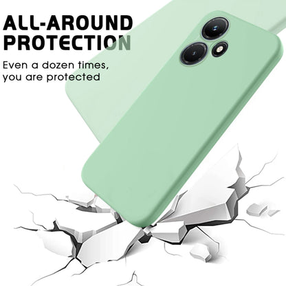 For Infinix Hot 30i Pure Color Liquid Silicone Shockproof Phone Case(Green) - Infinix Cases by buy2fix | Online Shopping UK | buy2fix