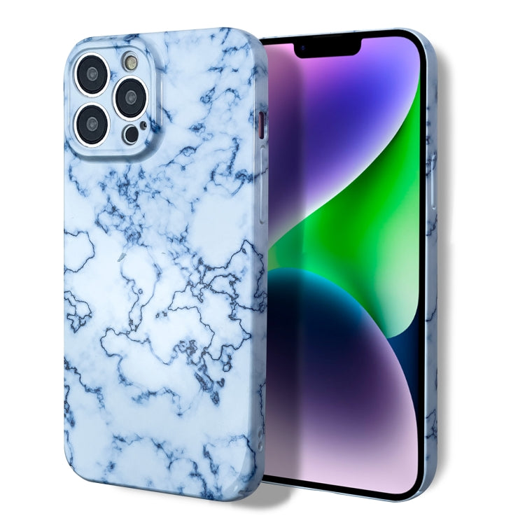 For iPhone 11 Pro Max Marble Pattern Phone Case(Blue White) - iPhone 11 Pro Max Cases by buy2fix | Online Shopping UK | buy2fix