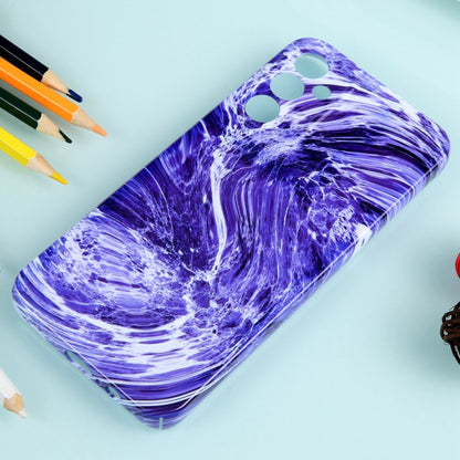 For Samsung Galaxy S22+ 5G Marble Pattern Phone Case(Purple White) - Galaxy S22+ 5G Cases by buy2fix | Online Shopping UK | buy2fix