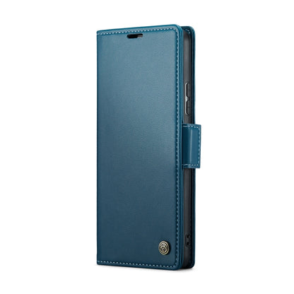 CaseMe 023 Butterfly Buckle Litchi Texture RFID Anti-theft Leather Phone Case For Xiaomi Redmi Note 11 Pro 5G Global/Redmi Note 11 Pro Global(Blue) - Redmi Note 11 Pro Case by CaseMe | Online Shopping UK | buy2fix