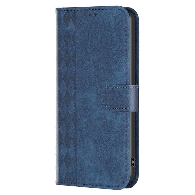 For Xiaomi 13 Pro Plaid Embossed Leather Phone Case(Blue) - 13 Pro Cases by buy2fix | Online Shopping UK | buy2fix