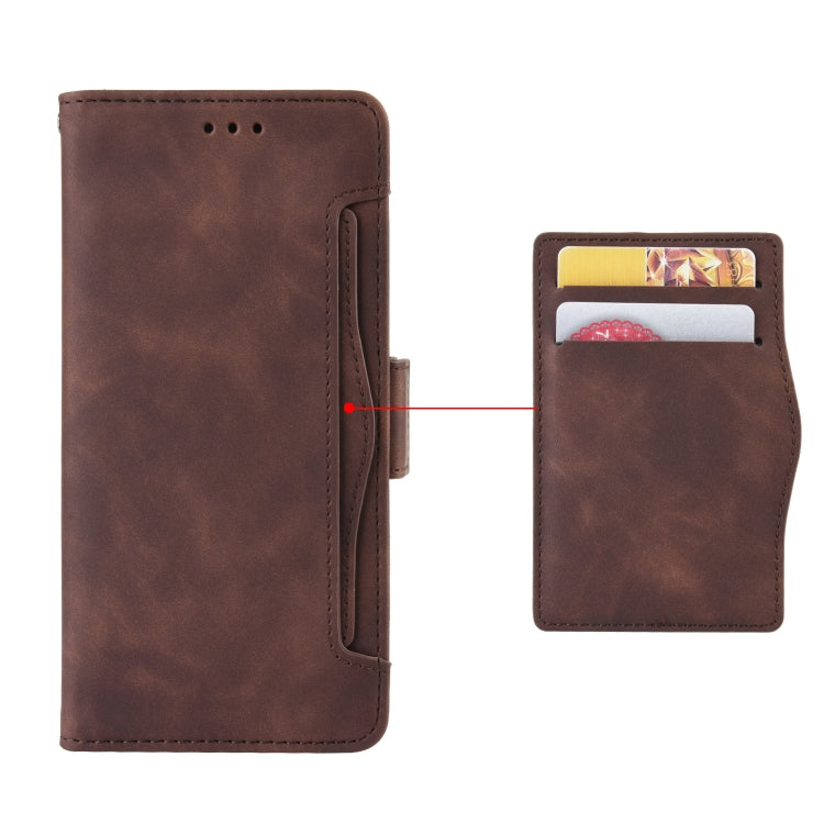 For ASUS ROG Phone 7 Skin Feel Calf Texture Card Slots Leather Phone Case(Brown) - ASUS Cases by buy2fix | Online Shopping UK | buy2fix