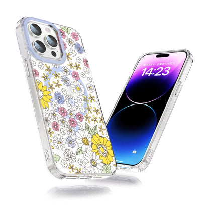 For iPhone 12 Pro MagSafe Magnetic TPU Phone Case(Little Flower) - iPhone 12 / 12 Pro Cases by buy2fix | Online Shopping UK | buy2fix