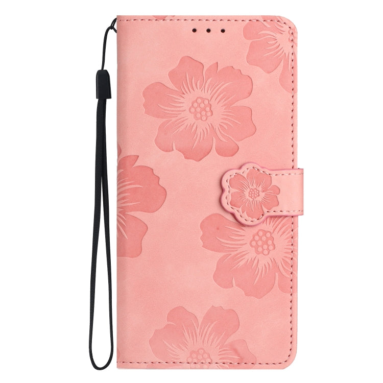 For Xiaomi 12 Lite Flower Embossing Pattern Leather Phone Case(Pink) - Xiaomi Cases by buy2fix | Online Shopping UK | buy2fix