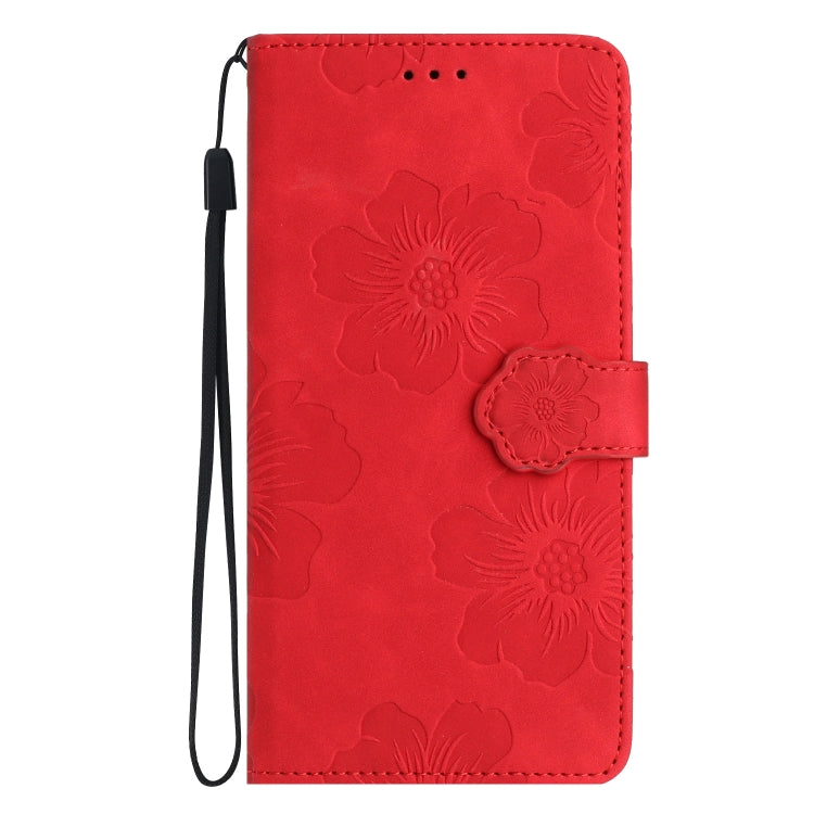 For Xiaomi 13 Pro Flower Embossing Pattern Leather Phone Case(Red) - 13 Pro Cases by buy2fix | Online Shopping UK | buy2fix