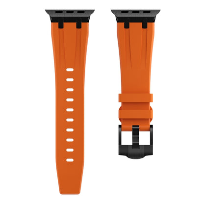 AP Silicone Watch Band For Apple Watch 4 44mm(Black Orange) - Watch Bands by buy2fix | Online Shopping UK | buy2fix
