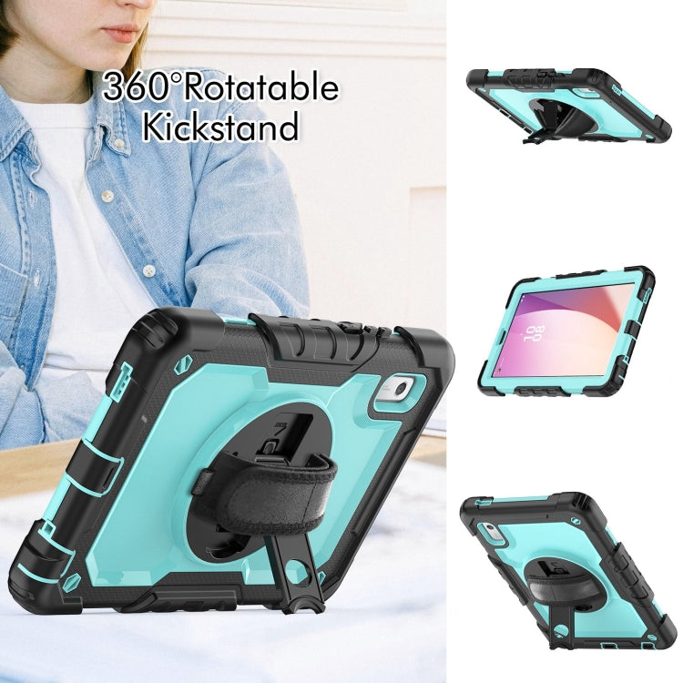 For Lenovo Tab M9 Silicone Hybrid PC Tablet Case with Shoulder Strap(Light Blue PC) - For Lenovo by buy2fix | Online Shopping UK | buy2fix