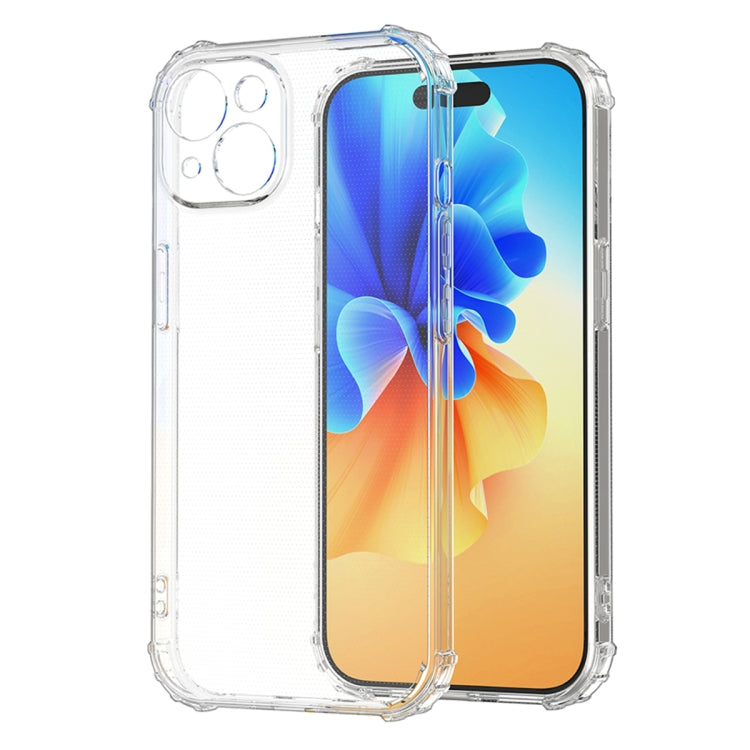 For iPhone 15 Plus Four-Corner Shockproof Clear TPU Phone Case(Transparent) - iPhone 15 Plus Cases by buy2fix | Online Shopping UK | buy2fix