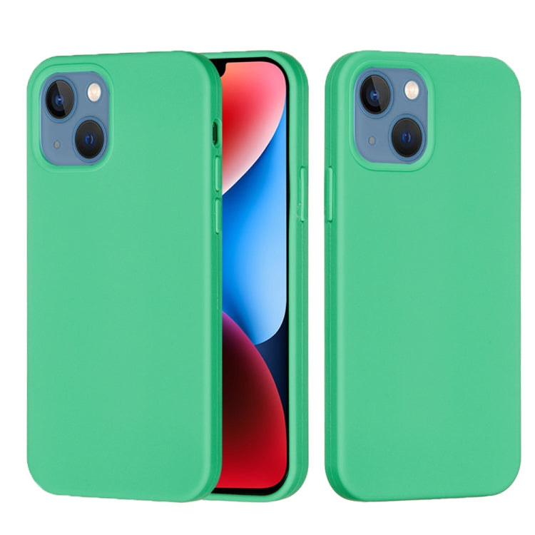 For iPhone 15 Plus Solid Color Silicone Phone Case(Green) - iPhone 15 Plus Cases by buy2fix | Online Shopping UK | buy2fix