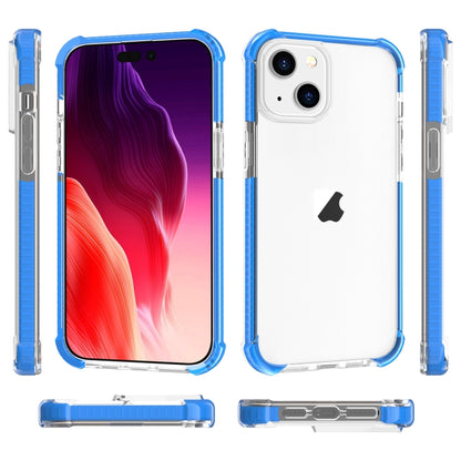 For iPhone 15 Four-corner Shockproof TPU + Acrylic Phone Case(Blue) - iPhone 15 Cases by buy2fix | Online Shopping UK | buy2fix