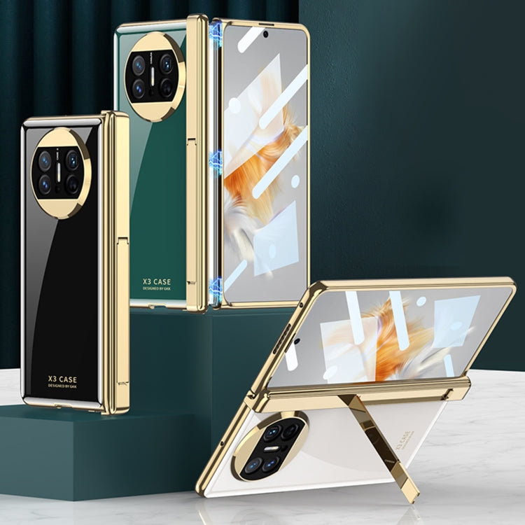 For Huawei Mate X3 GKK Integrated Plating Hinge Folding Phone Case(Green) - Huawei Cases by GKK | Online Shopping UK | buy2fix