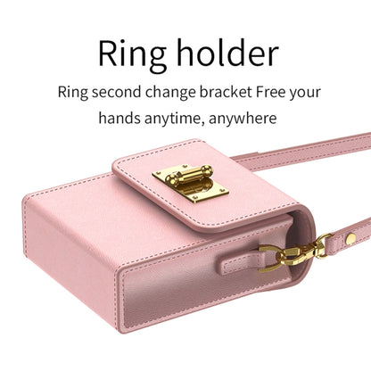For Huawei P50 Pocket GKK Plain Weave Mini Backpack Slim Phone Case with Ring(Black) - Huawei Cases by GKK | Online Shopping UK | buy2fix