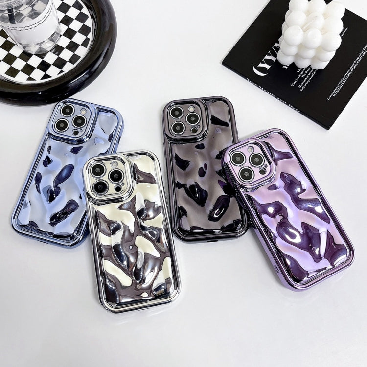 For iPhone 13 Electroplating Meteorite Texture TPU Phone Case(Silver) - iPhone 13 Cases by buy2fix | Online Shopping UK | buy2fix