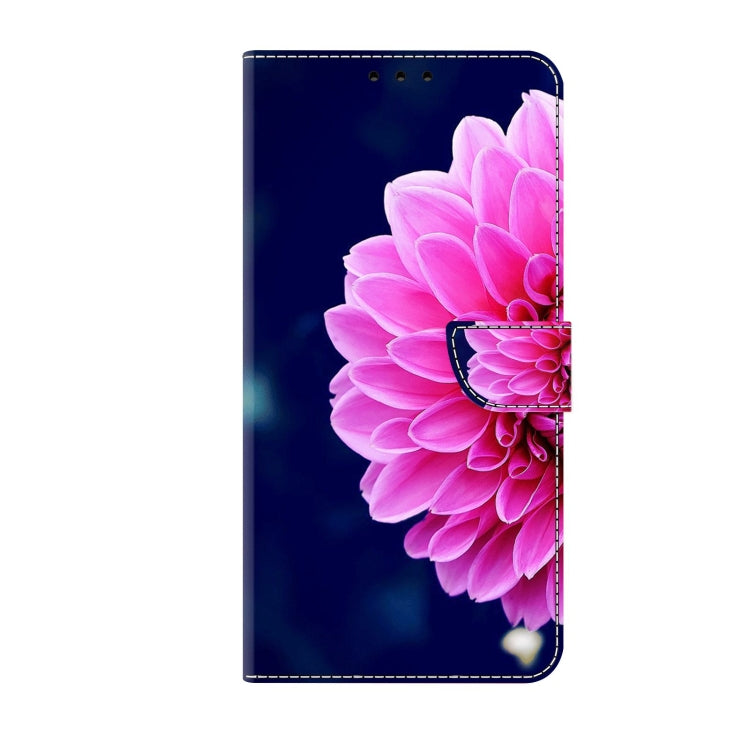 For Xiaomi Redmi Note 9 Pro Crystal 3D Shockproof Protective Leather Phone Case(Pink Petals) - Xiaomi Cases by buy2fix | Online Shopping UK | buy2fix