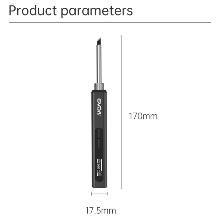 GVDA GD300 Intelligent Internal Heating Digital Display Constant Temperature Maintenance Electric Soldering Iron with 65W Charger - Electric Soldering Iron by GVDA | Online Shopping UK | buy2fix