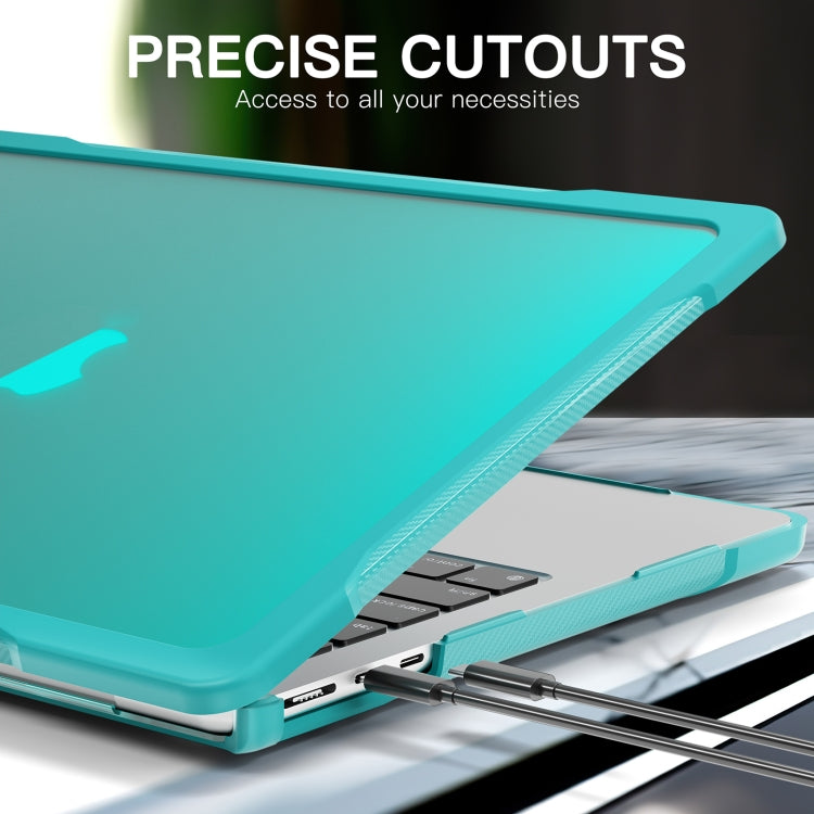 For MacBook Air 13.6 inch A2681 2022 Translucent Laptop Protective Case(Light Blue) - MacBook Air Cases by buy2fix | Online Shopping UK | buy2fix