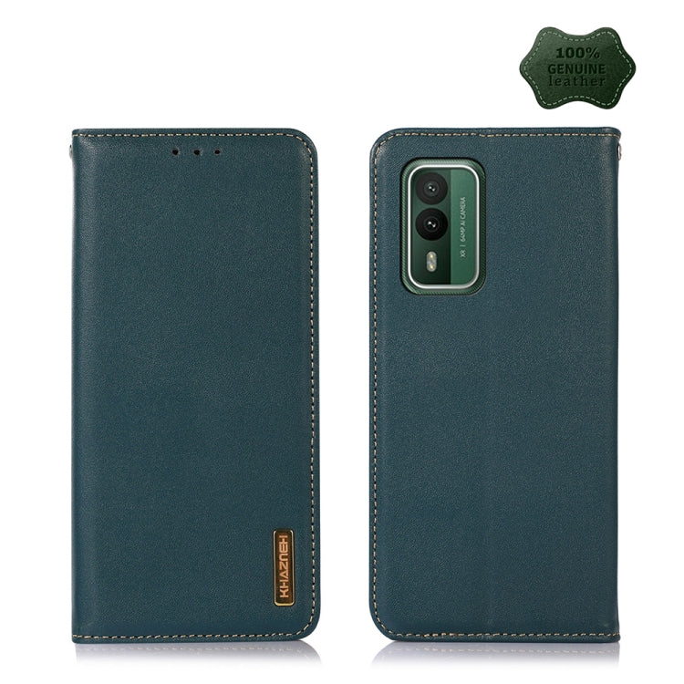 For Nokia XR21 KHAZNEH Nappa Top Layer Cowhide Leather Phone Case(Green) - Nokia Cases by buy2fix | Online Shopping UK | buy2fix