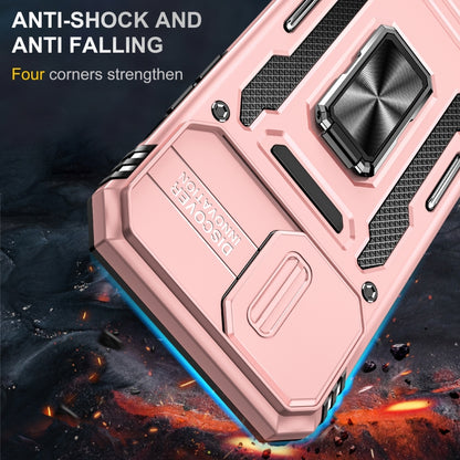 For iPhone 15 Pro Max Armor PC + TPU Camera Shield Phone Case(Rose Gold) - iPhone 15 Pro Max Cases by buy2fix | Online Shopping UK | buy2fix