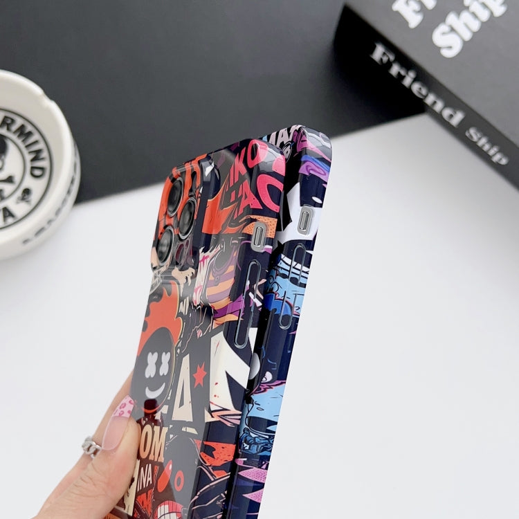 For iPhone 14 Plus Painted Pattern Precise Hole PC Phone Case(Working Uncle) - iPhone 14 Plus Cases by buy2fix | Online Shopping UK | buy2fix