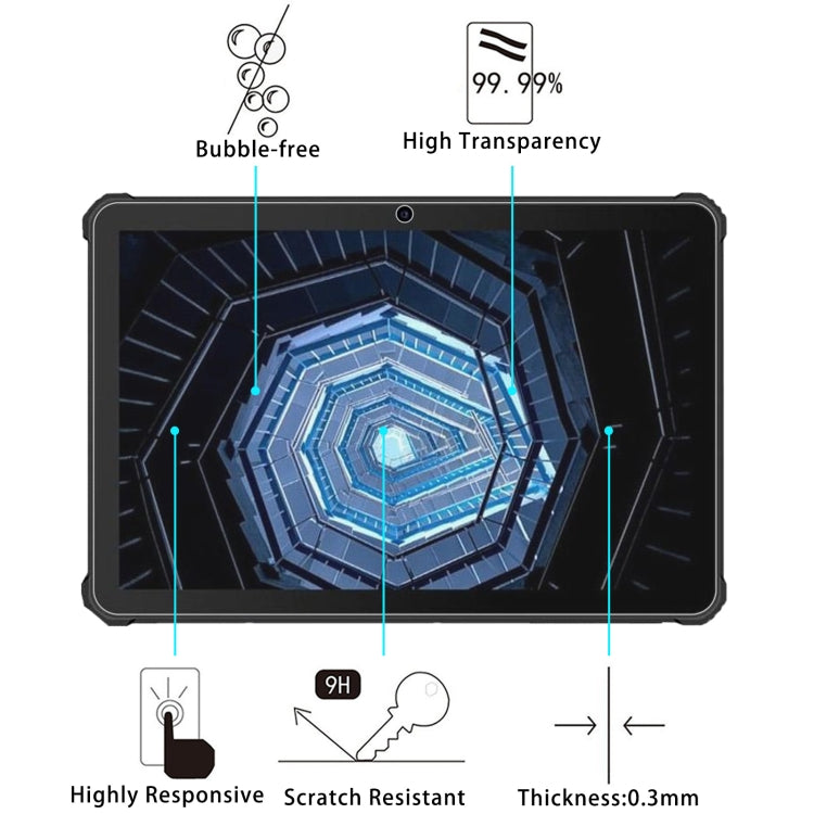 ForOukitel RT5 25pcs 9H 0.3mm Explosion-proof Tempered Glass Film - Others by buy2fix | Online Shopping UK | buy2fix