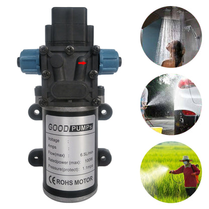 DC48V 100W Smart Double Thread Positive Pump Diaphragm 8L Atomizing Spray Water Pump for Car Washing / Irrigation - In Car by buy2fix | Online Shopping UK | buy2fix