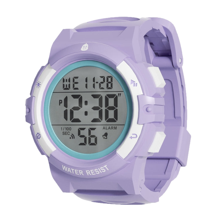 SPOVAN K01 Women Children LED Luminous Waterproof Electronic Sports Watch(Purple) - LED Digital Watches by SPOVAN | Online Shopping UK | buy2fix