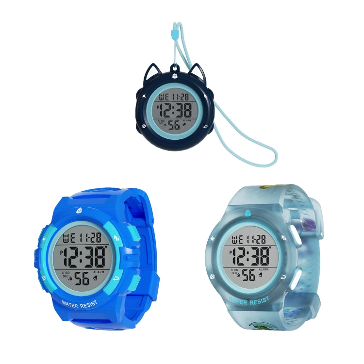 SPOVAN K01 Men Children LED Luminous Waterproof Electronic Sports Watch(Transparent) - LED Digital Watches by SPOVAN | Online Shopping UK | buy2fix