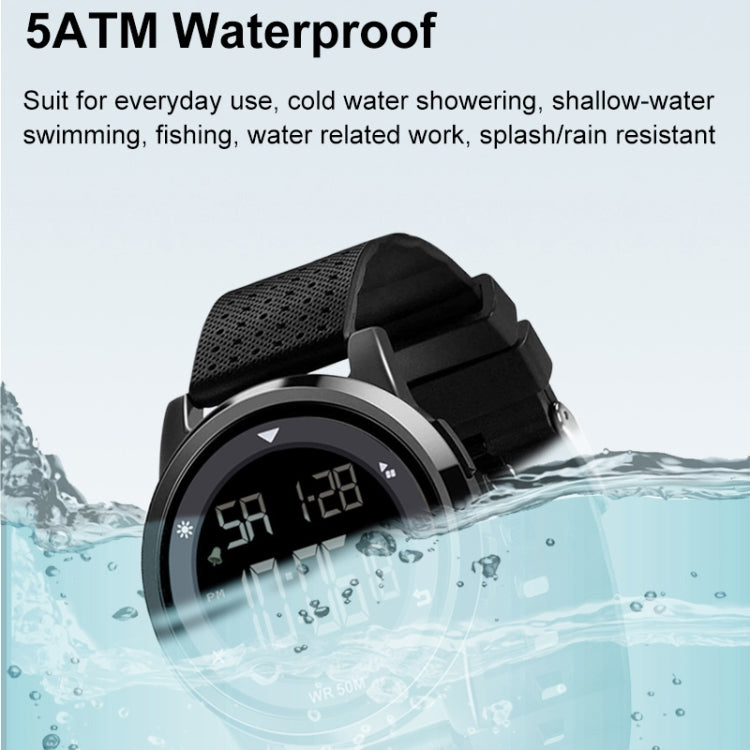 SPOVAN S100 Men Outdoor Multifunctional Waterproof Electronic Watch(Silver) - LED Digital Watches by SPOVAN | Online Shopping UK | buy2fix