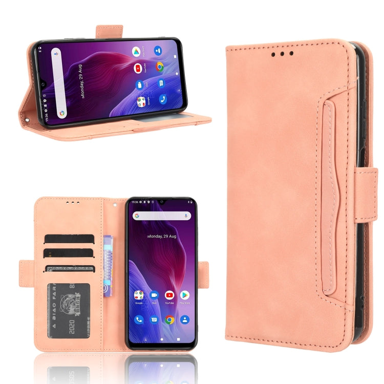 For Cubot P60 Skin Feel Calf Texture Card Slots Leather Phone Case(Pink) - More Brand by buy2fix | Online Shopping UK | buy2fix