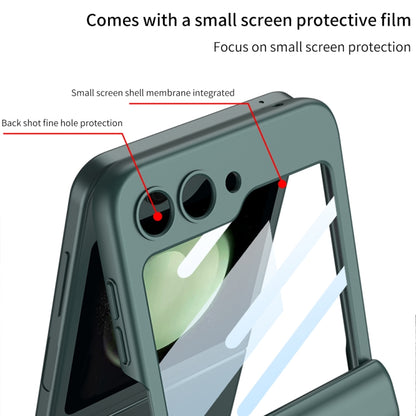 For Samsung Galaxy Z Flip5 GKK Integrated Magnetic Full Coverage Folding Phone Case(Orange) - Galaxy Z Flip5 Cases by GKK | Online Shopping UK | buy2fix