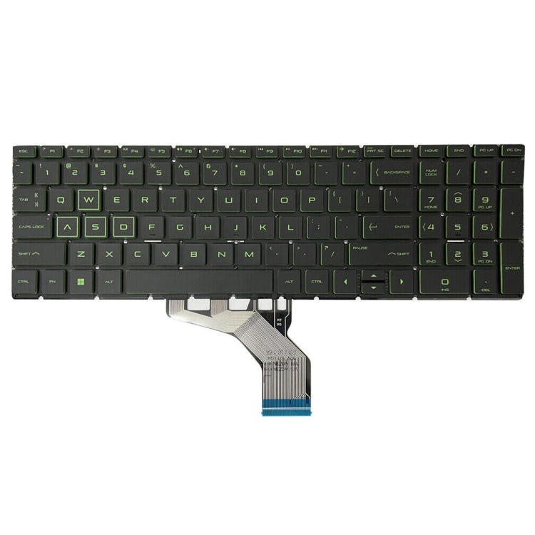 For HP Pavilion Gaming 15-DK US Version Laptop Backlight Keyboard(Green) - HP Spare Parts by buy2fix | Online Shopping UK | buy2fix