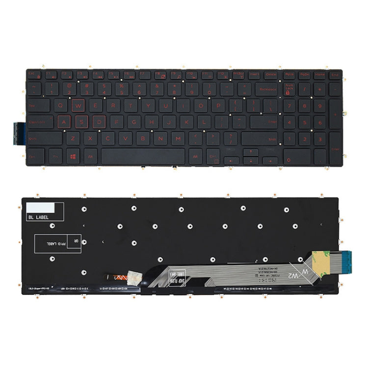 Backlight Laptop Keyboard For Dell G3 3579 3779 / G5 5587 / G7 7588(Red Word) - Dell Spare Parts by buy2fix | Online Shopping UK | buy2fix