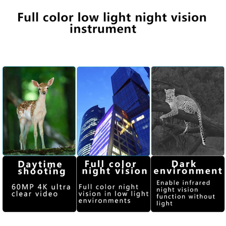 NV6000 Outdoor Hunting Twilight Full Color 4K HD Binocular Night Vision - Binoculars by buy2fix | Online Shopping UK | buy2fix
