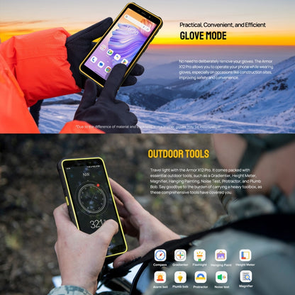 [HK Warehouse] Ulefone Armor X12 Pro, 4GB+64GB, IP68/IP69K Rugged Phone, 5.45 inch Android 13 MediaTek Helio G36 Octa Core, Network: 4G, NFC(Less Green) - Ulefone by Ulefone | Online Shopping UK | buy2fix