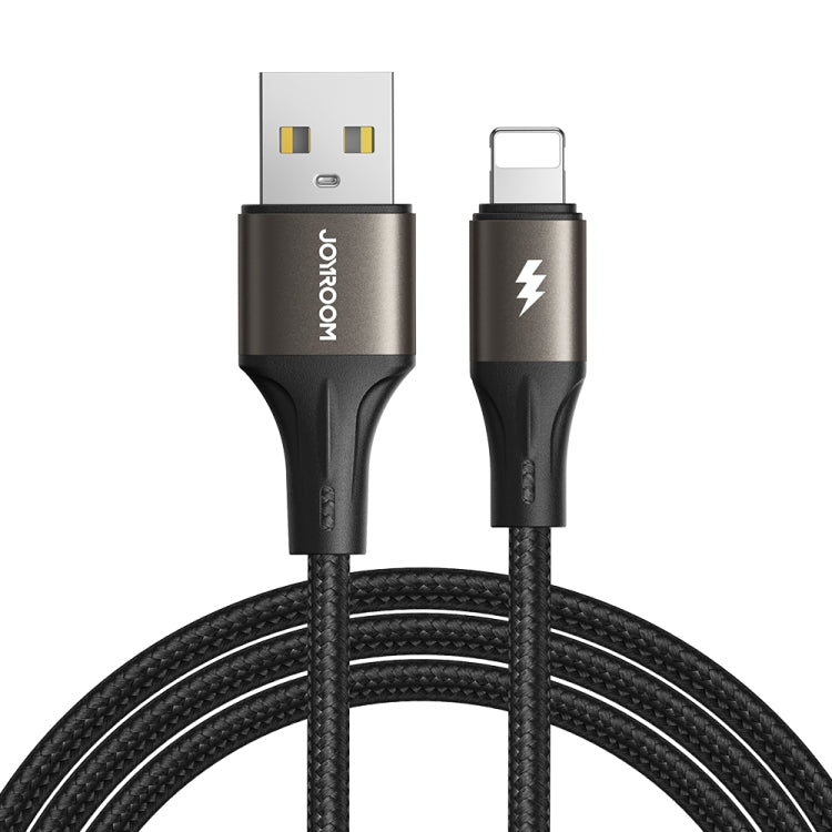 JOYROOM SA25-AL3 3A USB to 8 Pin Fast Charge Data Cable, Length:2m(Black) - Normal Style Cable by JOYROOM | Online Shopping UK | buy2fix