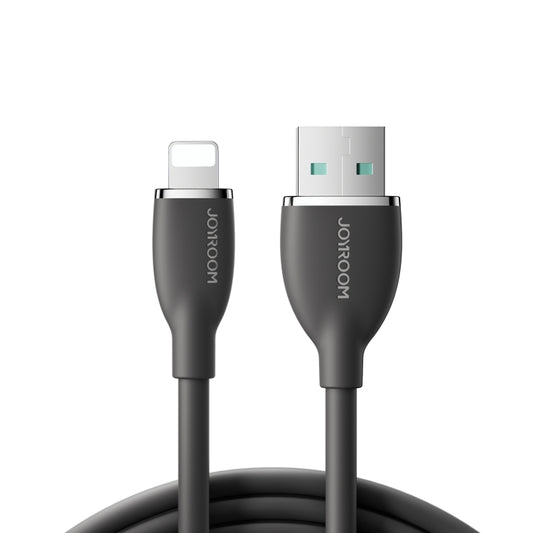 JOYROOM SA29-AL3 3A USB to 8 Pin Liquid Silicone Fast Charging Data Cable, Length: 1.2m(Black) - Normal Style Cable by JOYROOM | Online Shopping UK | buy2fix