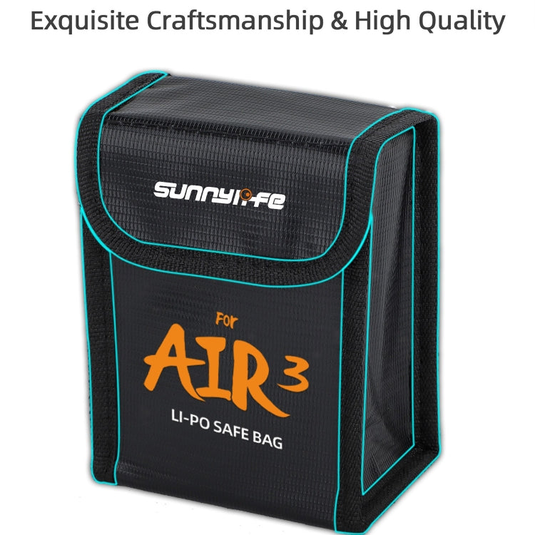 For DJI Air 3 Sunnylife Battery Explosion-proof Safe Bag Protective Li-Po Safe Bag For 2pcs Batteries - Backpacks & Bags by Sunnylife | Online Shopping UK | buy2fix