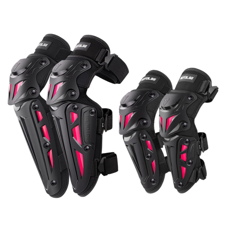 Motolsg MT-05 Motorcycle Bicycle Riding Protective Gear 4 in 1 Elbow Pads(Pink) - Protective Gear by MOTOLSG | Online Shopping UK | buy2fix