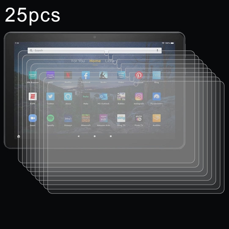 For Amazon Fire HD10 2023 25pcs 9H 0.3mm Explosion-proof Tempered Glass Film - Others by buy2fix | Online Shopping UK | buy2fix