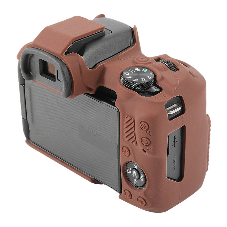 For Canon EOS R50 Soft Silicone Protective Case(Coffee) - Protective Case by buy2fix | Online Shopping UK | buy2fix