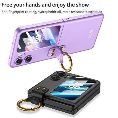 For OPPO Find N2 Flip GKK Integrated Ultra-thin Full Coverage Phone Case with Ring Holder(Gold) - Find N2 Flip Cases by GKK | Online Shopping UK | buy2fix