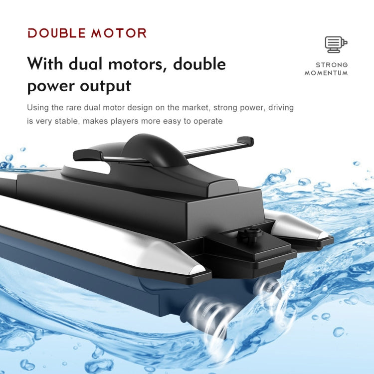 B8 Double Propeller Long Endurance High Speed Remote Control Boat(Black) - RC Boats by buy2fix | Online Shopping UK | buy2fix