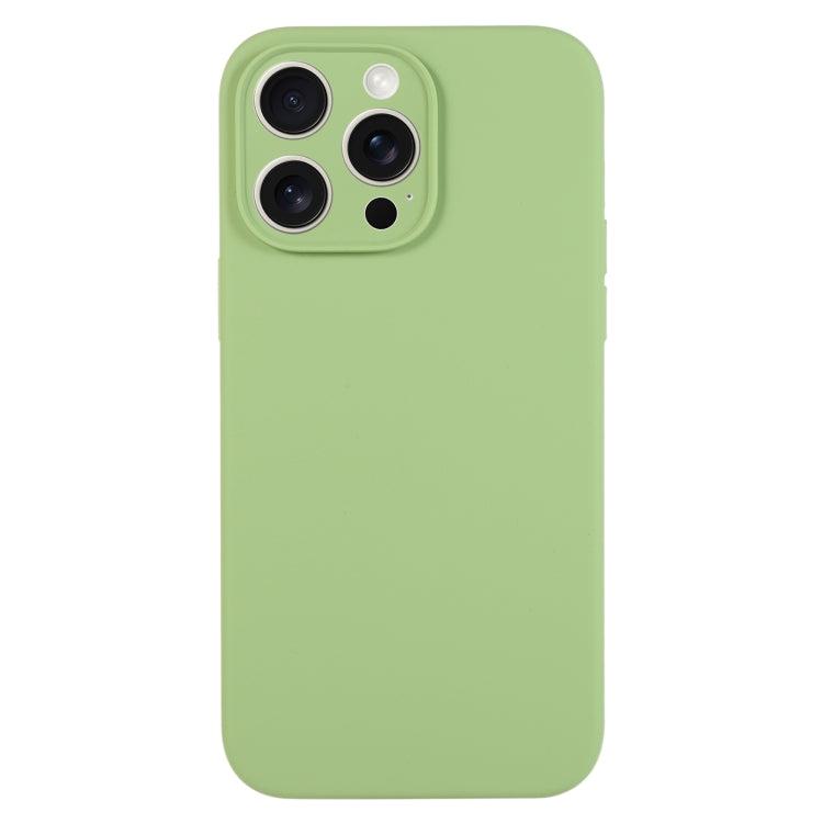 For iPhone 15 Pro Max Pure Color Liquid Silicone Fine Pore Phone Case(Mint Green) - iPhone 15 Pro Max Cases by buy2fix | Online Shopping UK | buy2fix