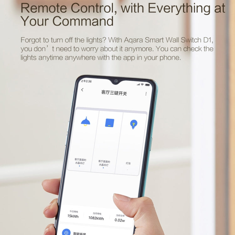 Original Xiaomi Youpin Aqara Smart Wall Switch D1, Zero FireWire Three Button Version - Smart Switch by Xiaomi | Online Shopping UK | buy2fix