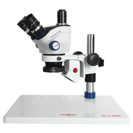 Kaisi TX-350E Ver1.2 7X-50X Microscope Zoom Stereo Microscope with Big Base - Microscope Magnifier Series by Kaisi | Online Shopping UK | buy2fix